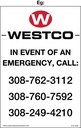 D-64-EM# - 4"W X 6"H - Emergency Number Decal