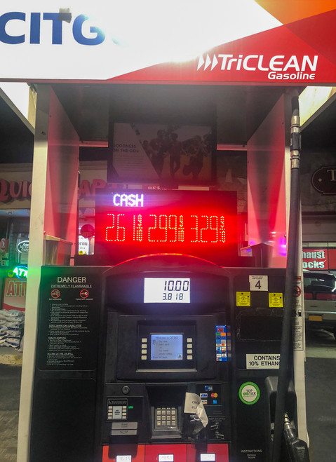 3 GRADES XL300 SERIES CASH/DEBIT/CREDIT TOGGLING PUMP TOP LED FUEL PRICE SIGN WITH 4.75" LED DIGITS