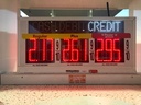 3 GRADES XL300 SERIES CASH/DEBIT/CREDIT TOGGLING PUMP TOP LED FUEL PRICE SIGN WITH 4.75" LED DIGITS