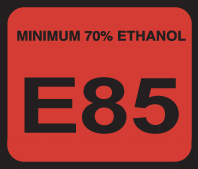 D-20-E85 Octane & Cetane Rating Decal - E85...