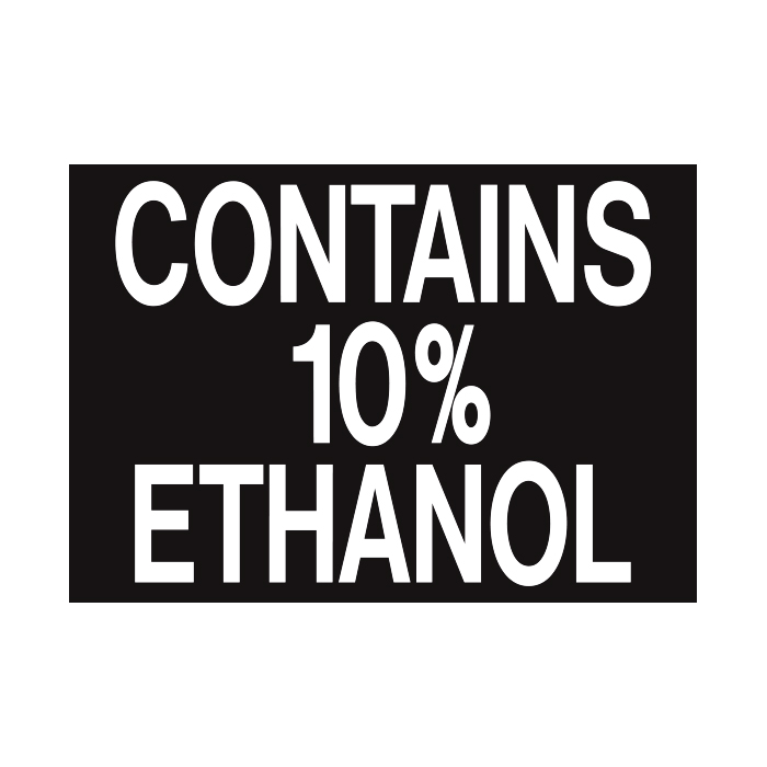 D-395 EPA Ethanol Decal - CONTAINS...