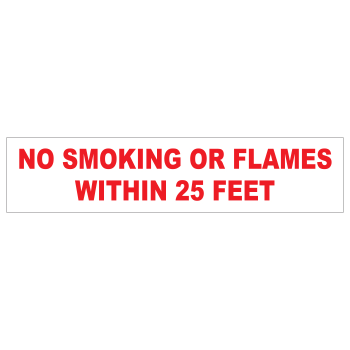 D-41 AST & Bulk Fuel Plant Decal - NO SMOKING...