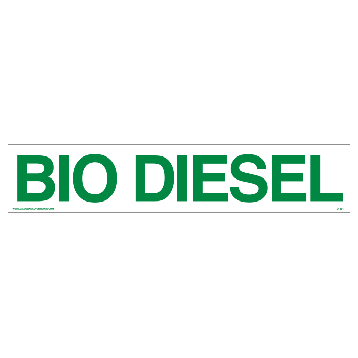 D-461 Bio Diesel Decal - BIO DIESEL