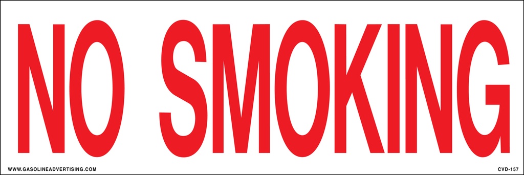 CVD16-157 - 12"W X 4"H - NO SMOKING Decal