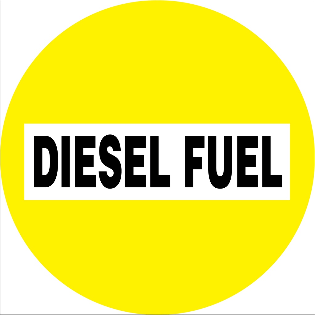 CVD17-177 - 12.25"W X 12.25"H - DIESEL FUEL Decal