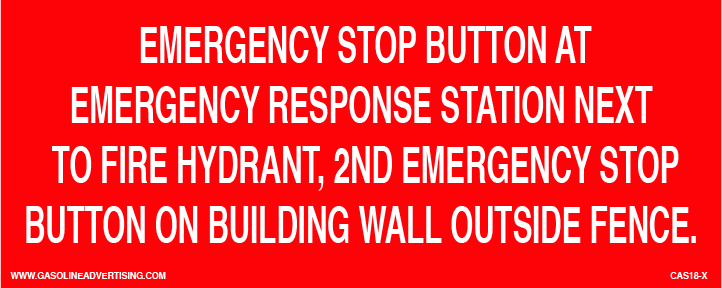 CVD18-033 - EMERGENCY STOP BUTTON...