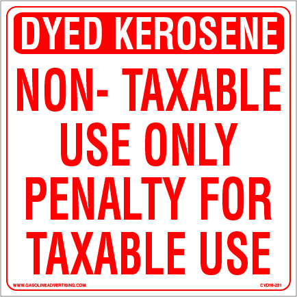 CVD18-231 - 6.0"W X 6.0"H - DYED KEROSENE... Decal