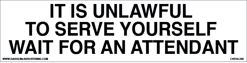 CVD18-240 - 12.0"W X 3.0"H - IT IS UNLAWFUL... Decal