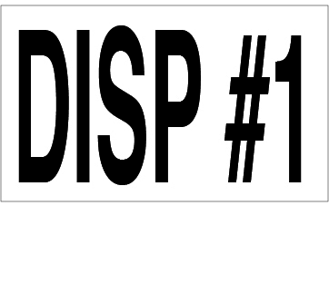 CVD18-294 - 5.0"W X 3.0"H - DISP #1 Decal