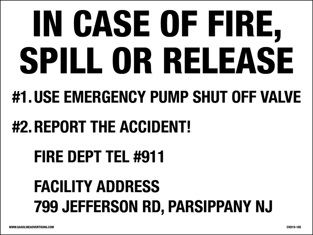 CVD19-185 - 8.0"W X 6.0"H - EMERGENCY SHUT OFF DECAL