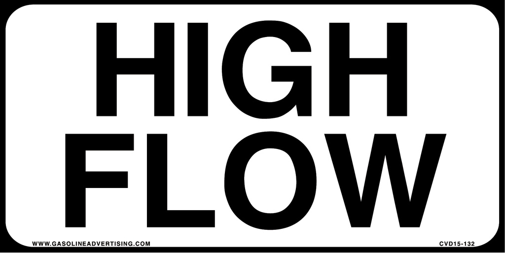 CVD15-132 - 6.0"W X 3.0"H - HIGH FLOW Decal