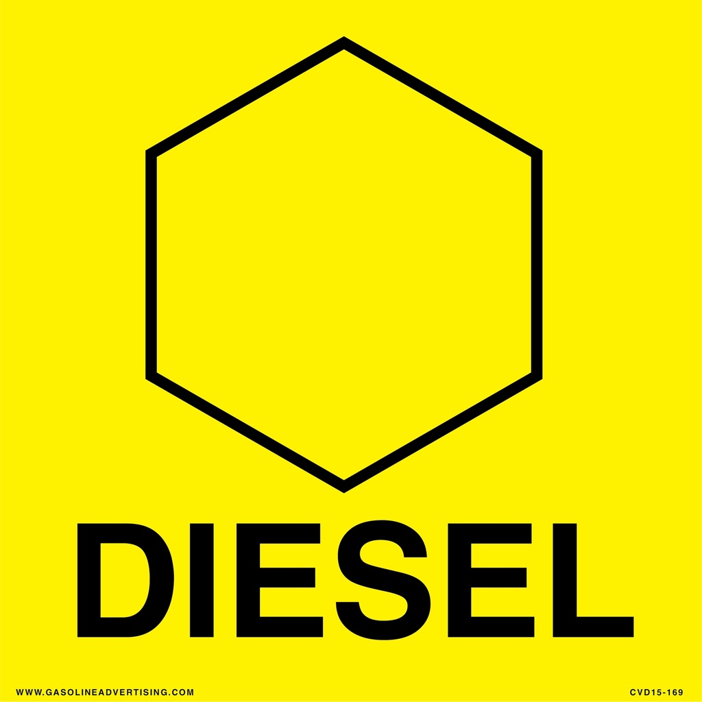 CVD15-169 - 8.0"W X 8.0"H - DIESEL Decal