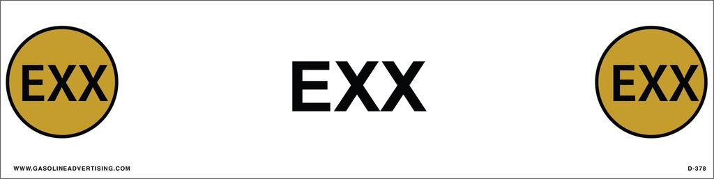 D-392 API COLOR CODED DECAL - EXX