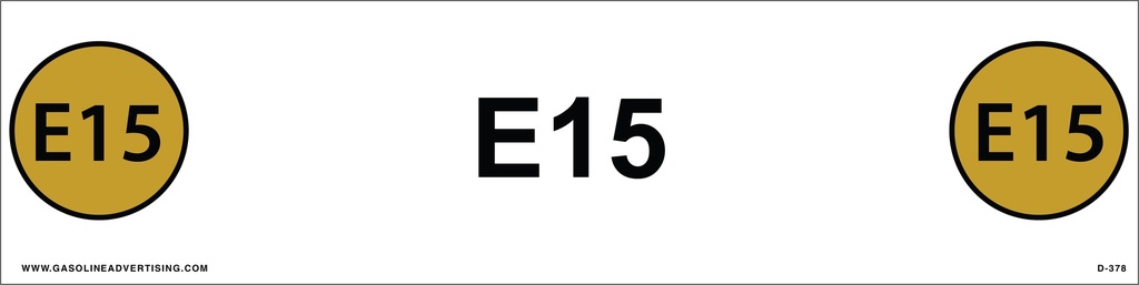 D-388-E15  API COLOR CODED DECAL - E15