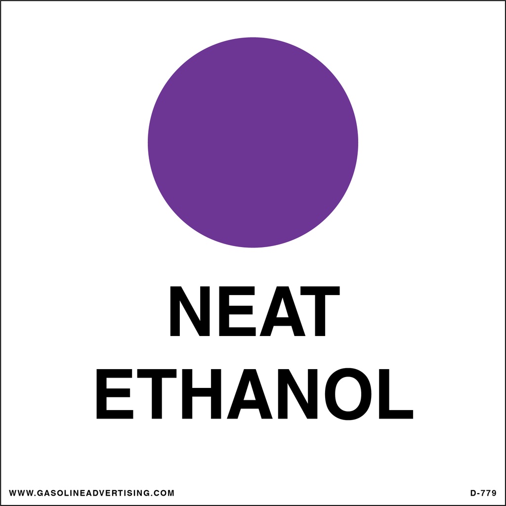 D-779 API Color Coded Decal - NEAT ETHANOL