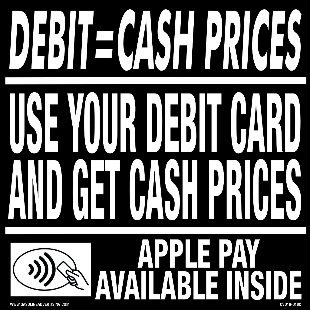 CVD19-018C - 6" x 6" - Payment Decal