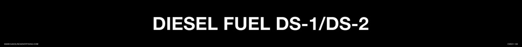 CVD21-128 DIESEL FUEL DS-1/DS-2 DECAL