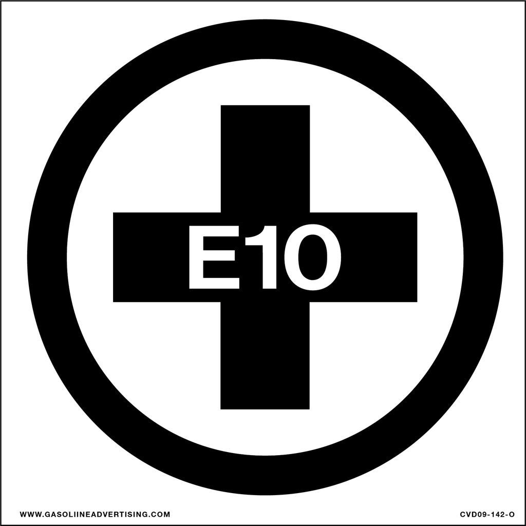 CVD09-142-O - 6"W x 6"H - E 10 Decal