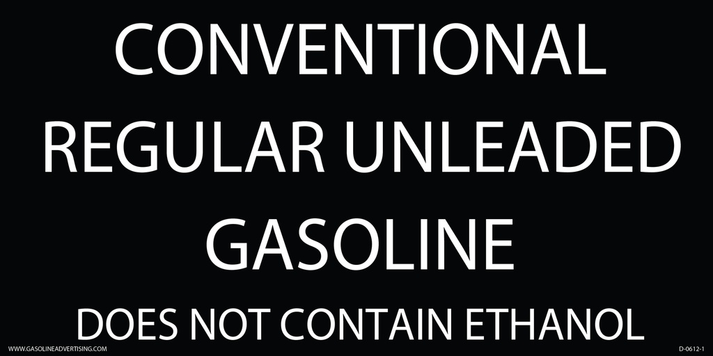 D-0612-1 - 12"W x 6"H - GASOLINE Decal