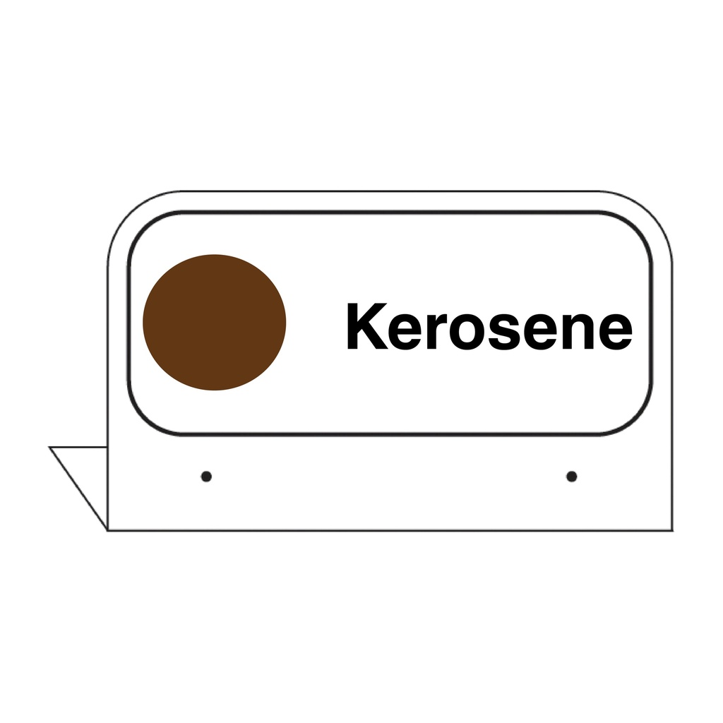 FPI-11 - 3.5" x 2.625" Fill Pipe ID Tag "Kerosene"