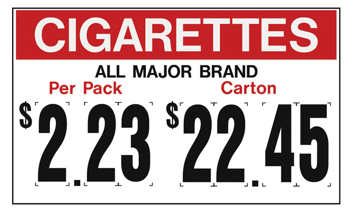 PTI-20 Pump Topper Inserts CIGARETTES PRICE..