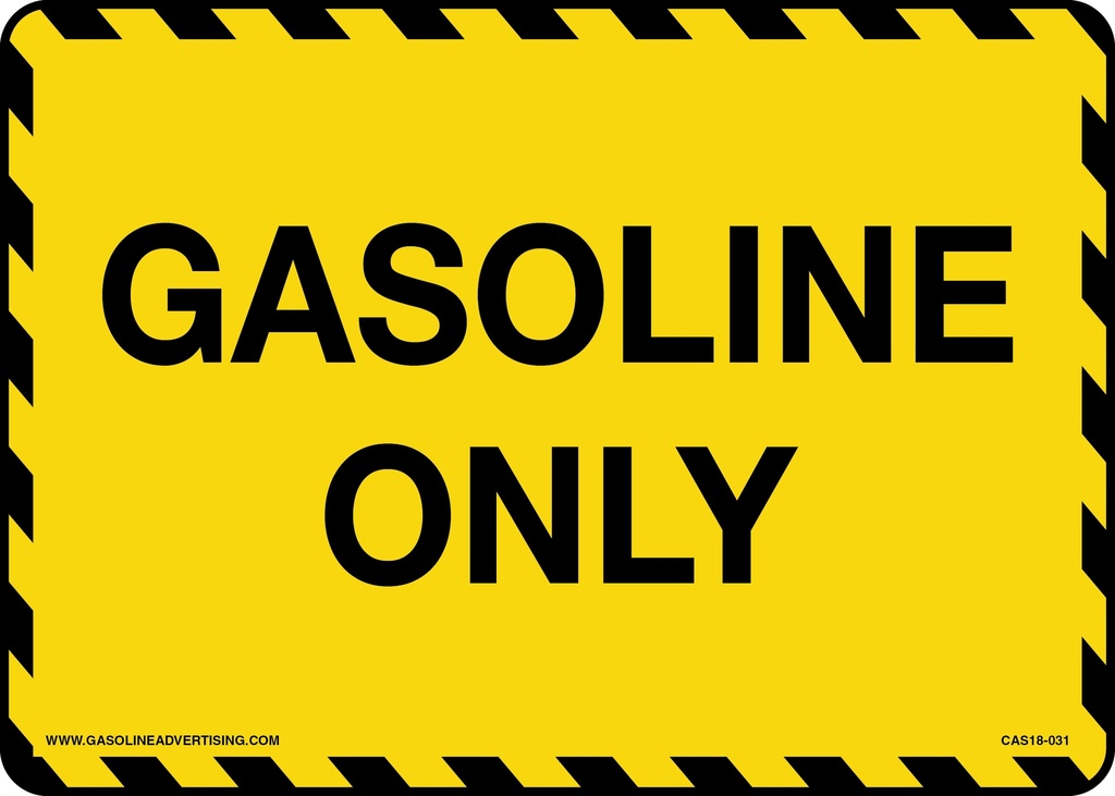 CAS18-031 - 7" x 5" Metal - Gasoline Only