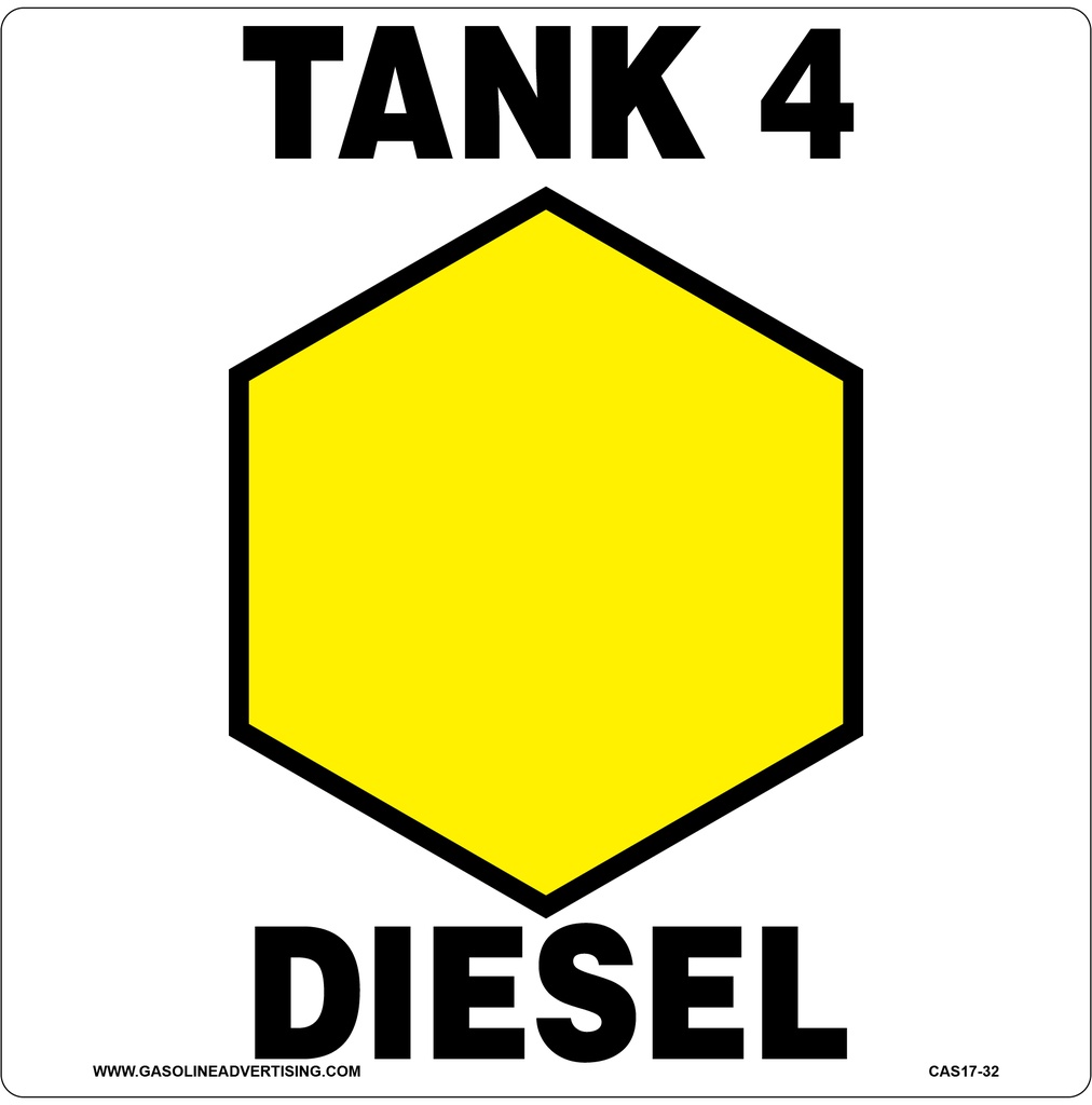 CAS17-32 - 6" x 6" Metal - Tank XX Diesel