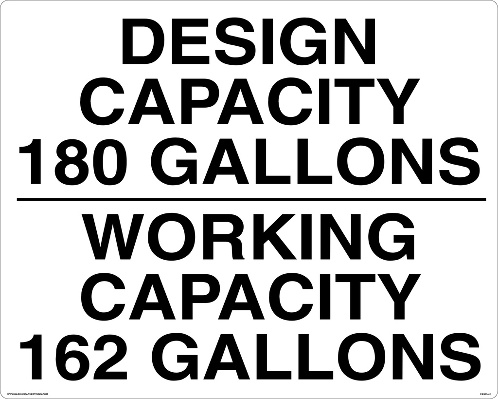 CAS15-42 - 30" x 24" Metal - Tank Capacity