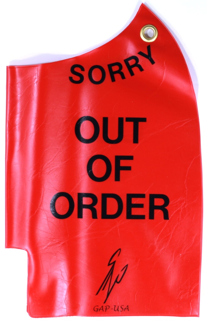 NC1 "OUT OF ORDER" Reusable Nozzle Bag