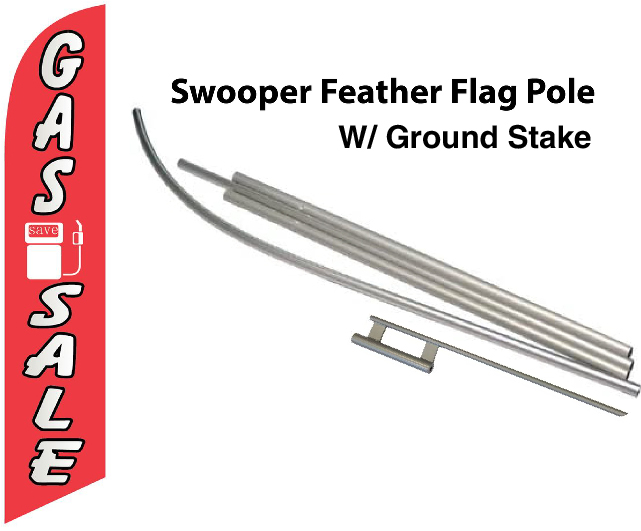 FF-312-010 - GAS SALE Swooper Feather Flag for Outdoor Use