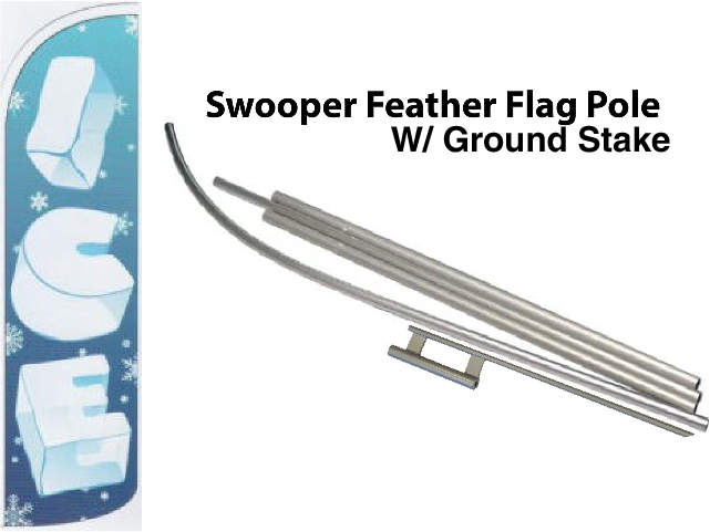FF-312-013 - ICE Swooper Feather Flag for Outdoor Use