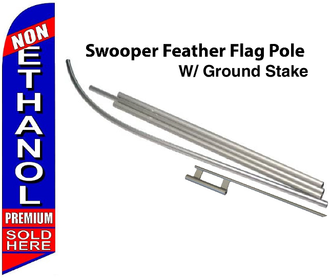 FF-312-025 - NON ETHANOL PREMIUM SOLD HERE Swooper Feather Flag for Outdoor Use