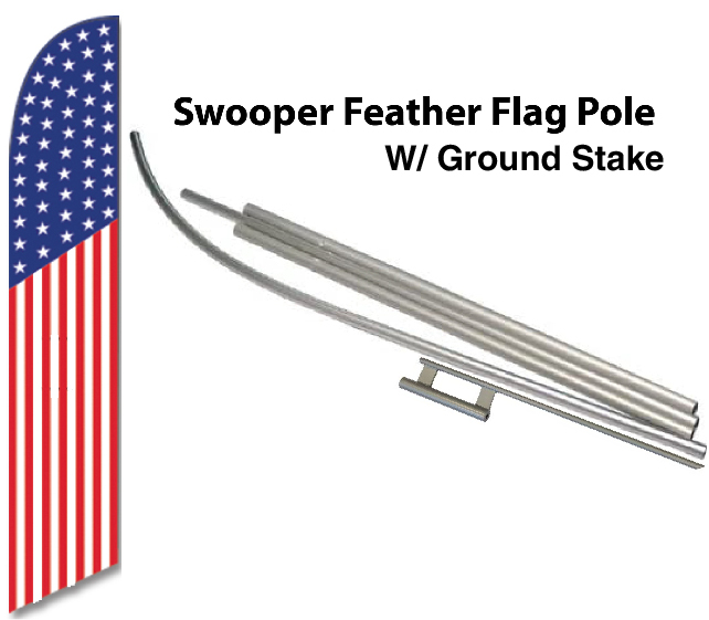 FF-312-036 - USA FLAG Swooper Feather Flag for Outdoor Use