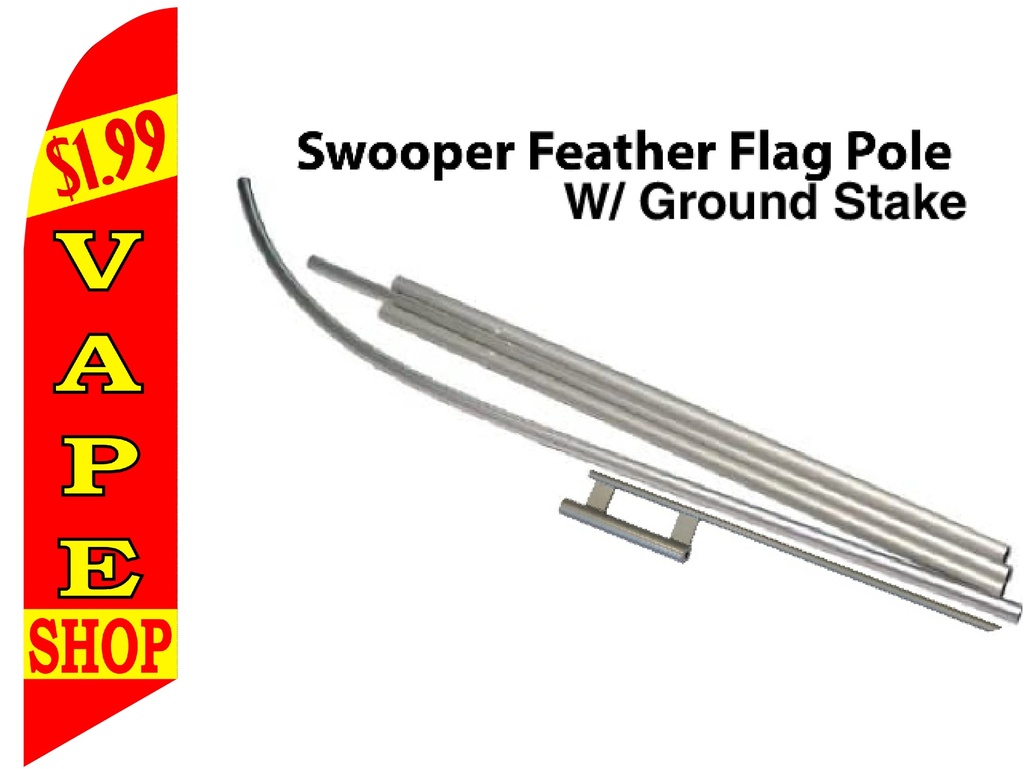 FF-VAPE - VAPE Swooper Feather Flag for Outdoor Use