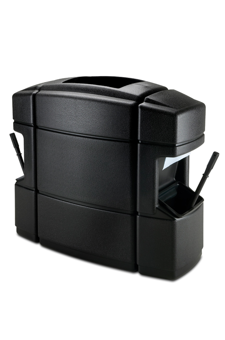 CZ-758701 40-Gallon Waste/WSC, Double Sided, Black