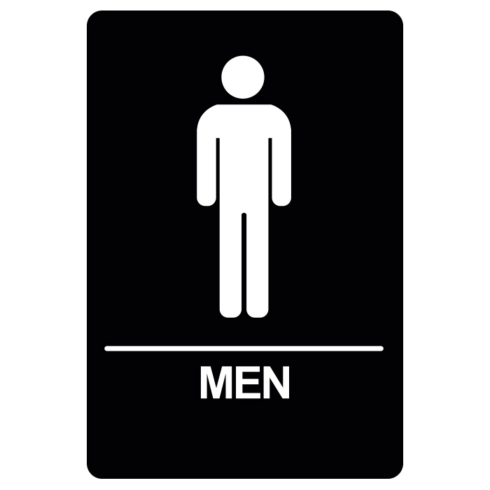 BRS-02 Restroom Sign - MEN