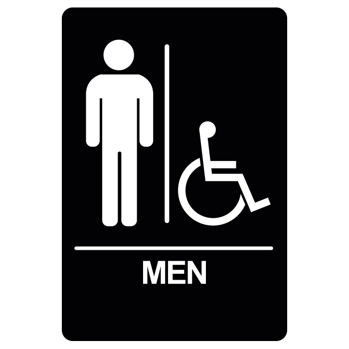 BRS-03 Restroom Sign - MEN / HANDICAP