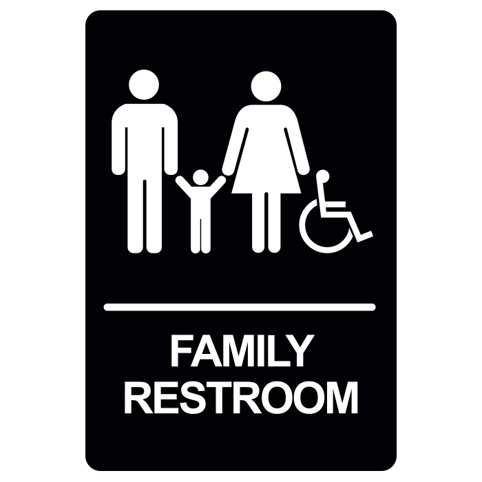 BRS-05 Restroom Sign - FAMILY RESTROOM