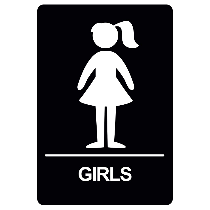 BRS-07 Restroom Sign - GIRLS