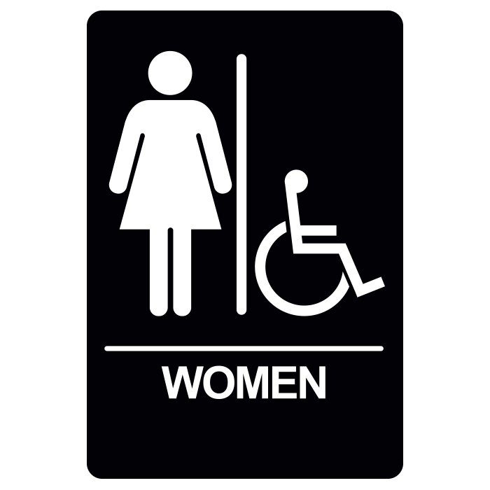 BRS-09 Restroom Sign - WOMEN / HANDICAP