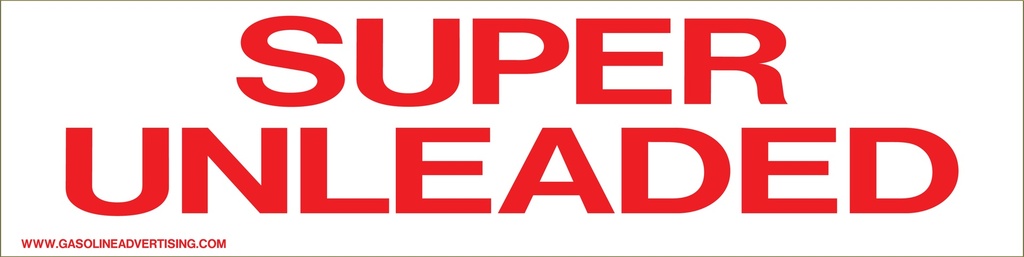 D-309 Pump Ad. Panel Decal - SUPER UNLEADED