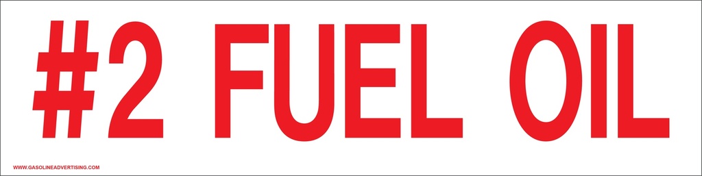 D-324 Pump Ad. Panel Decal - #2 FUEL OIL