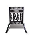 1 GRADE VXS110 SERIES FUEL PRICE SIGN WITH 22" FLIP DIGITS VERSA DISPLAY - FREESTANDING - CURB STAND - MONUMENT STYLE