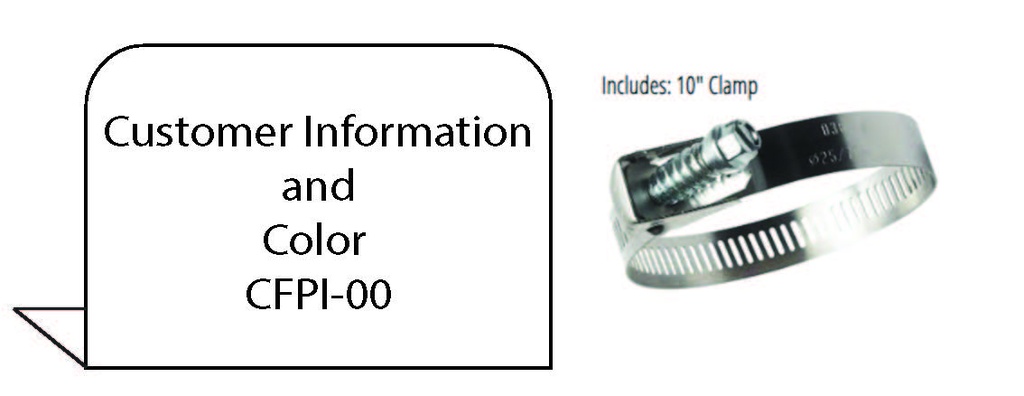 CFPI-00 -  3.5" x 2.625" Custom Fill Pipe ID Tag Per Customer Spec