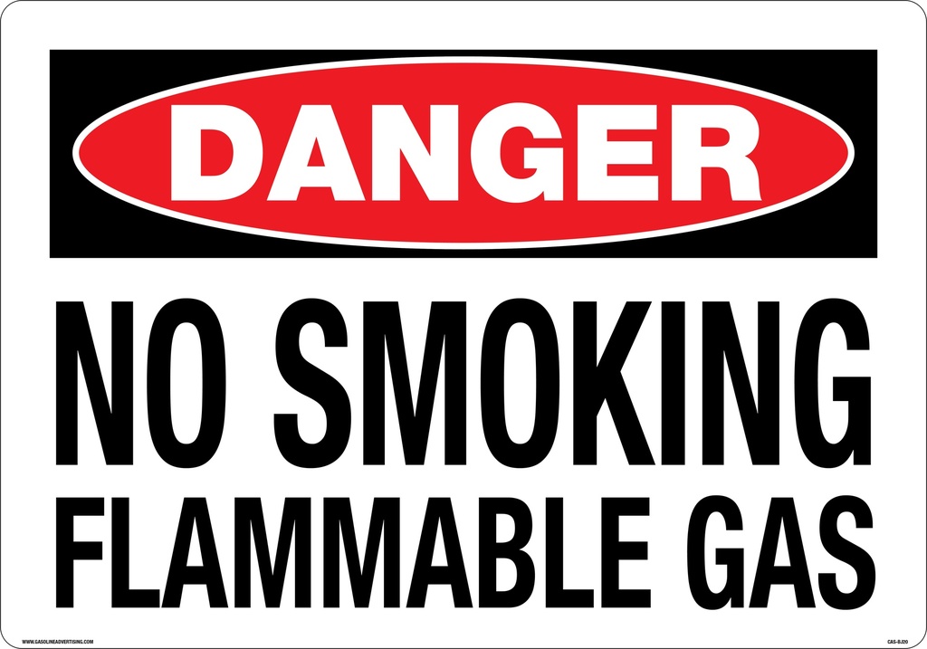 CAS-BJ20 - 14" x 20" Metal - No Smoking...