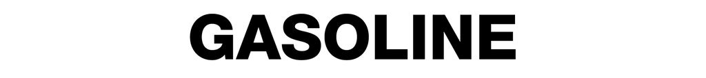 CVD21-109-BW - GASOLINE DECAL - Black on White Background