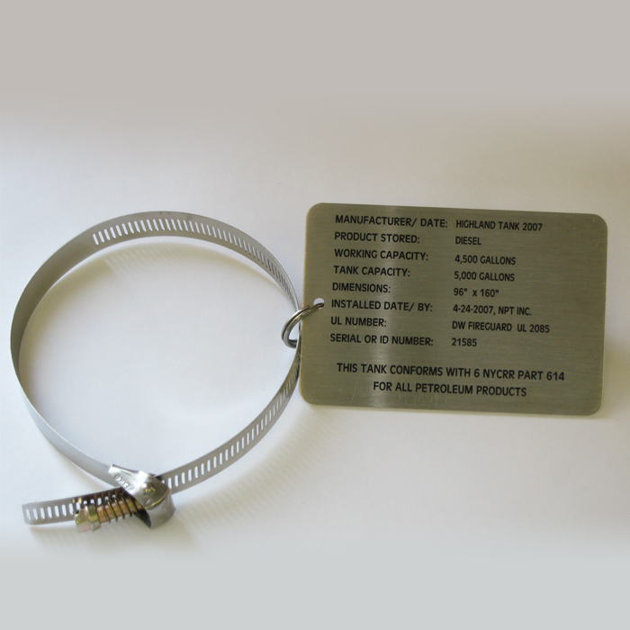 UST5-ES-CPD Fill Port ID TAG