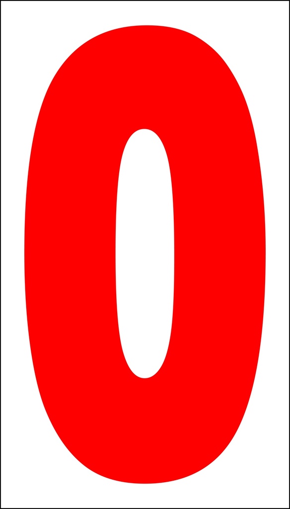 CPS-510 - 5"W X 10"H - Price Sign Numbers