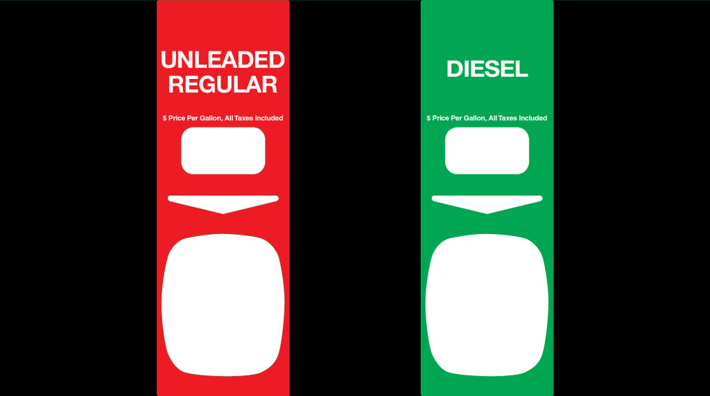 DG4-PO21-URD - Unleaded Regular and Diesel Overlay for Ovation 1