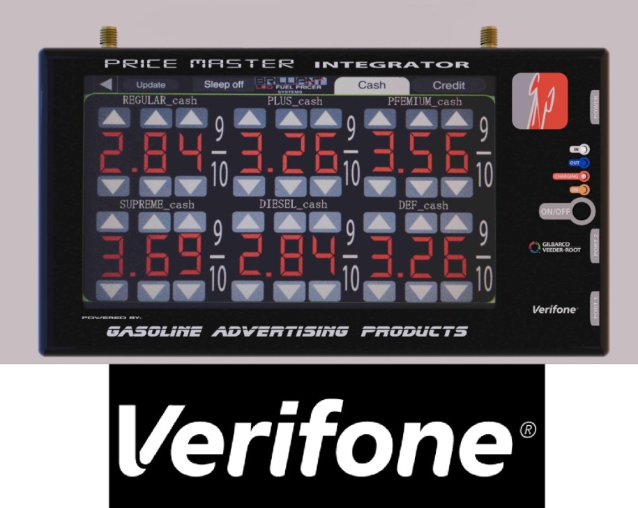 PMI-IPOS110 - GAP POS Wireless interface package to connect Brilliant LED Pump Topper Price Sign w/ Verifone Commander / Ruby POS System.